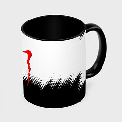 Кружка цветная Monster energy чёрно белые краски