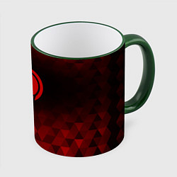 Кружка 3D League of Legends red poly, цвет: 3D-зеленый кант