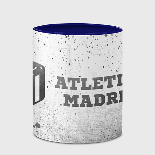 Кружка цветная Atletico Madrid - white gradient по-горизонтали / 3D-Белый + синий – фото 2