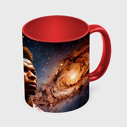 Кружка цветная Маркус Рашфорд и космос