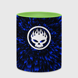 Кружка 3D The Offspring blue energy, цвет: 3D-белый + светло-зеленый — фото 2
