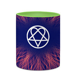 Кружка 3D HIM red energy, цвет: 3D-белый + светло-зеленый — фото 2