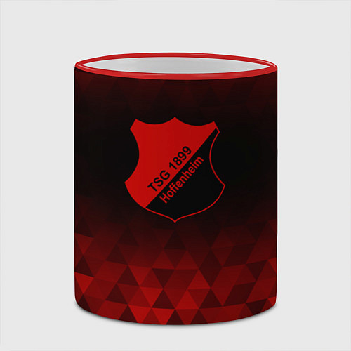 Кружка цветная Hoffenheim red poly / 3D-Красный кант – фото 2