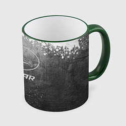 Кружка 3D Jaguar - grey gradient, цвет: 3D-зеленый кант