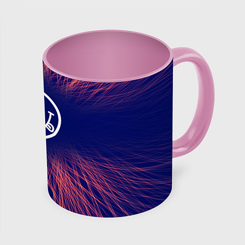 Кружка цветная Nirvana red energy / 3D-Белый + розовый – фото 1