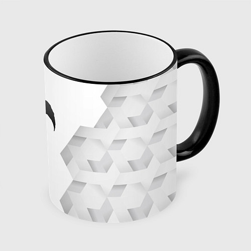 Кружка цветная Date A Live white poly / 3D-Черный кант – фото 1