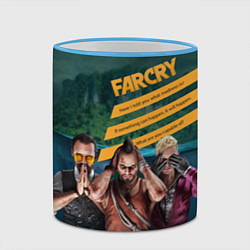 Кружка 3D Far Cry villains, цвет: 3D-небесно-голубой кант — фото 2
