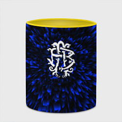 Кружка 3D Nickelback blue energy, цвет: 3D-белый + желтый — фото 2