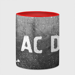 Кружка 3D AC DC - grey gradient по-горизонтали, цвет: 3D-белый + красный — фото 2