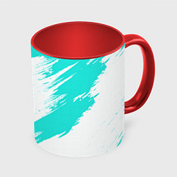 Кружка цветная Color white light blue
