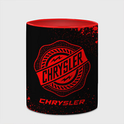 Кружка 3D Chrysler - red gradient, цвет: 3D-белый + красный — фото 2