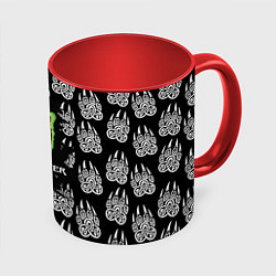 Кружка 3D Monster energy медвежьи лапы, цвет: 3D-белый + красный