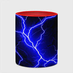 Кружка 3D Color blue black, цвет: 3D-белый + красный — фото 2