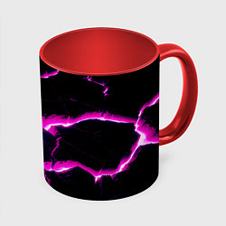 Кружка цветная Color pink black