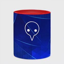 Кружка 3D Evangelion blue poly, цвет: 3D-белый + красный — фото 2