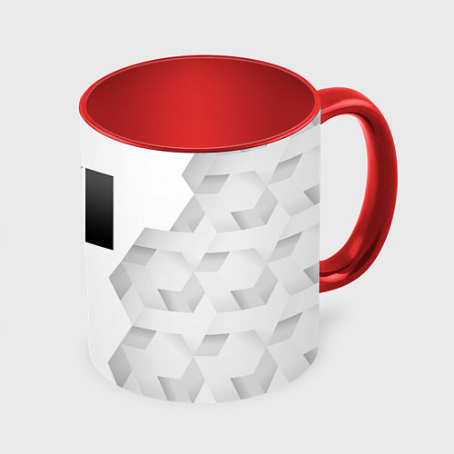 Кружка цветная GTA 6 white poly / 3D-Белый + красный – фото 1