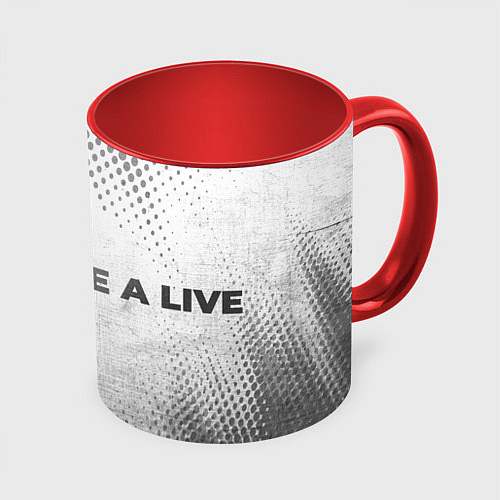 Кружка цветная Date A Live - white gradient по-горизонтали / 3D-Белый + красный – фото 1