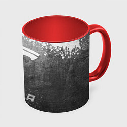Кружка 3D Tesla - grey gradient, цвет: 3D-белый + красный