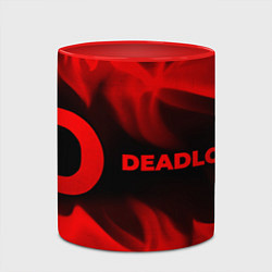 Кружка 3D Deadlock - red gradient по-горизонтали, цвет: 3D-белый + красный — фото 2