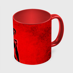 Кружка 3D Красная фитоняшка, цвет: 3D-белый + красный