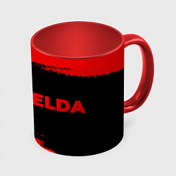 Кружка 3D Zelda - red gradient по-горизонтали, цвет: 3D-белый + красный