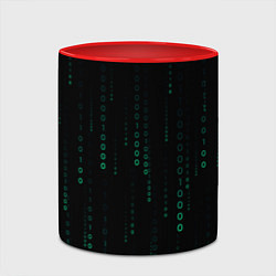 Кружка 3D Color black turquoise, цвет: 3D-белый + красный — фото 2