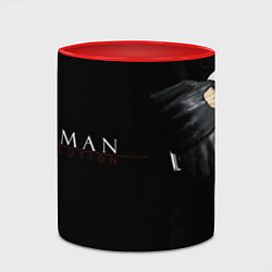 Кружка 3D Агент 47 - Хитман, цвет: 3D-белый + красный — фото 2