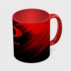 Кружка 3D SsangYong - red gradient, цвет: 3D-белый + красный