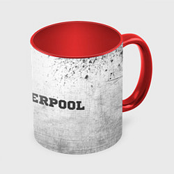 Кружка 3D Liverpool - white gradient по-горизонтали, цвет: 3D-белый + красный