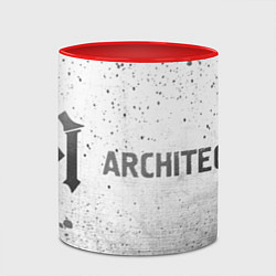 Кружка 3D Architects - white gradient по-горизонтали, цвет: 3D-белый + красный — фото 2