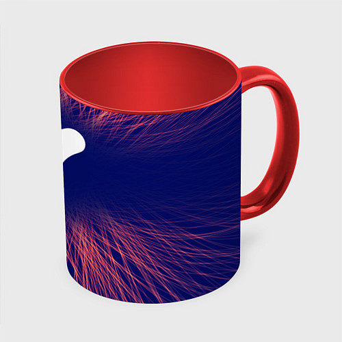 Кружка цветная Destiny red energy / 3D-Белый + красный – фото 1