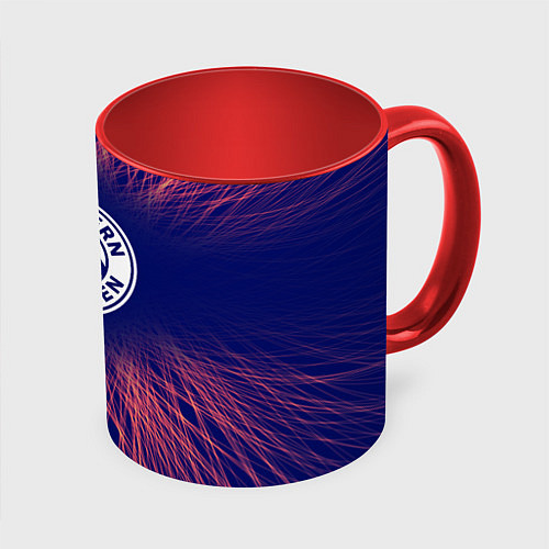 Кружка цветная Bayern red energy / 3D-Белый + красный – фото 1