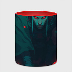 Кружка 3D Мастер черепов - колдун, цвет: 3D-белый + красный — фото 2