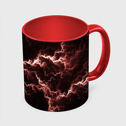 Кружка 3D Lightning red, цвет: 3D-белый + красный