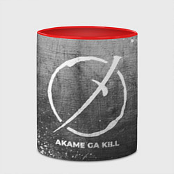 Кружка 3D Akame ga Kill - grey gradient, цвет: 3D-белый + красный — фото 2