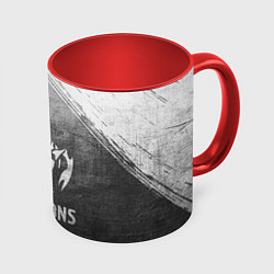 Кружка 3D Scorpions - grey gradient, цвет: 3D-белый + красный