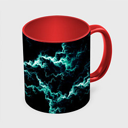 Кружка цветная Lightning light blue glow