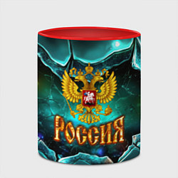 Кружка 3D Россия - объемные плиты, цвет: 3D-белый + красный — фото 2