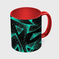 Кружка 3D The triangle is light blue, цвет: 3D-белый + красный