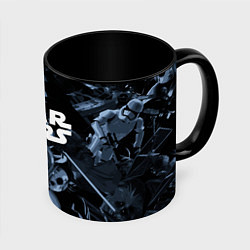 Кружка 3D Star wars персонажи из звездных войн, цвет: 3D-белый + черный