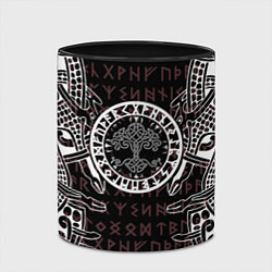 Кружка 3D Дерево жизни и древние руны, цвет: 3D-белый + черный — фото 2