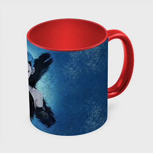 Кружка цветная Джинкс / 3D-Белый + красный – фото 1