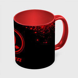 Кружка 3D Skoda - red gradient, цвет: 3D-белый + красный