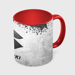 Кружка 3D Suzuki - white gradient, цвет: 3D-белый + красный