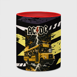 Кружка 3D ACDC в автобусе, цвет: 3D-белый + красный — фото 2