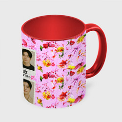 Кружка 3D ASTRO фотографии участников группы, цвет: 3D-белый + красный