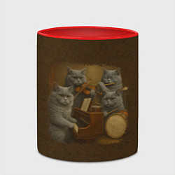 Кружка 3D Когда твоя Наташа певица, цвет: 3D-белый + красный — фото 2