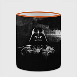 Кружка 3D Звёздные войны звезда смерти вейдера, цвет: 3D-оранжевый кант — фото 2