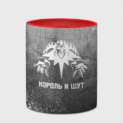 Кружка 3D Король и Шут - grey gradient, цвет: 3D-белый + красный — фото 2