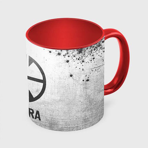 Кружка цветная Pantera - white gradient / 3D-Белый + красный – фото 1